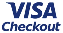 Visa Credit Card Logo with Checkout Banner.