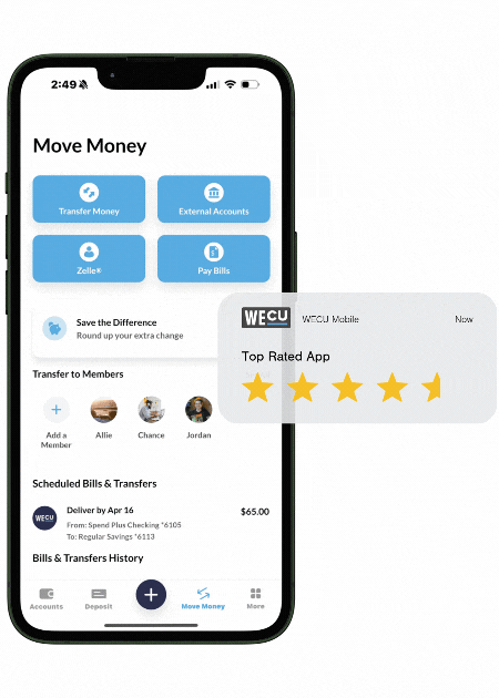 animation of online banking application