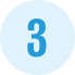 The image displays a number 3 inside a circle with a blue background, typically used to represent the third position in a list.
