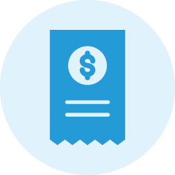 Bill payment, financial icon