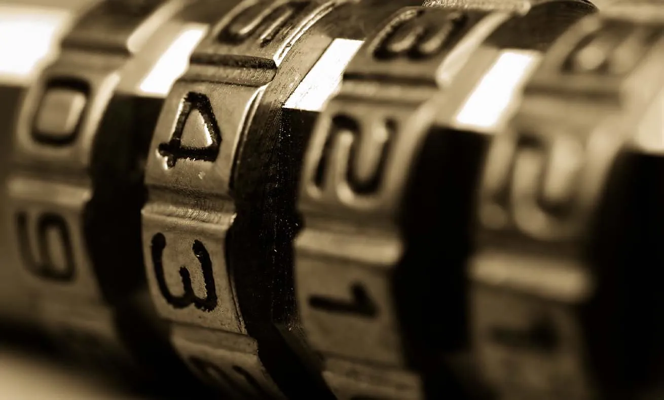 A close-up of a padlock.