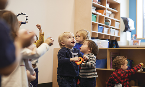 toddlers playing at new ymca
